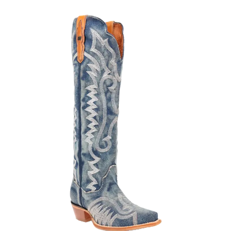 Dan Post Ladies Denim Darlin' Blue Leather Boots DP5108 Dan Post Ladies Denim Darlin' Blue Leather Boots DP5108