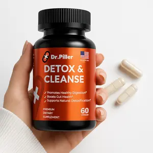 Stock Clearance Sale!  Detox & Cleanse + Probiotic Supplement by Dr.Piller  – Herbal Cleanse & Detoxification | Wellness support | Natural | metabolism | 30 day cleanse | gut cleanse | Colon Cleanse | Fitness Vitamin Dietary Edible Healthcare