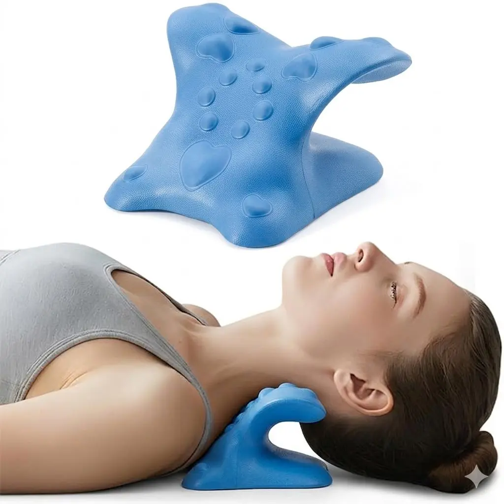 Upgraded Cordless U-Shaped Shiatsu Neck Massager Pillow with Heat Modes, Portable Muscle Stretching Tool for Cervical Pain Relief, All Seasons Strength Training Equipment for Home, Car