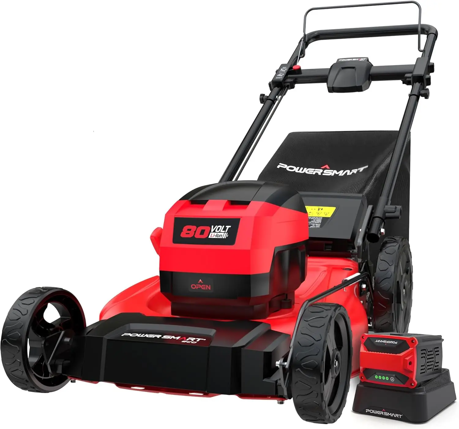 PowerSmart (PS76821) 80V MAX 21" Cordless Lawn Mower, 3-in-1 Brushless Electric Lawn Mower ,Springtok PowerSmart (PS76821) 80V MAX 21" Cordless Lawn Mower, 3-in-1 Brushless Electric Lawn Mower ,Springtok