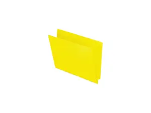 Tops Pendaflex H110DY Reinforced Two-Ply Folders  Straight Cut  End Tab  Letter  Yellow  100/Box