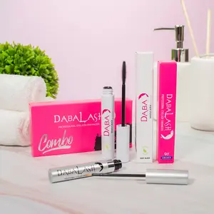 DABALASH Vegan Combo – Professional Eyelash & Brow Strengthener & Gentle Vegan Mascara – Give Your Own Lashes A Longer, Fuller, & Thicker Look
