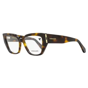 Ferragamo Butterfly Rectangular Eyeglasses SF2972 240 Tortoise 54mm