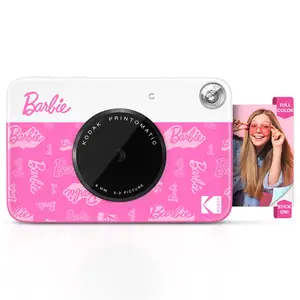 Barbie x Kodak Printomatic 2x3” Instant Print Camera, 5MP Portable Instant Camera - Signature Style camera  for Kids and Adults Flash Picture