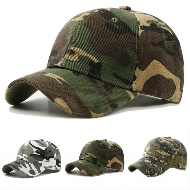 Tactical Military Baseball Caps Camouflage Army Soldier Combat Paintball Men Women Outdoor Sport Adjustable Snapback Sun Hats Camouflage pattern varies