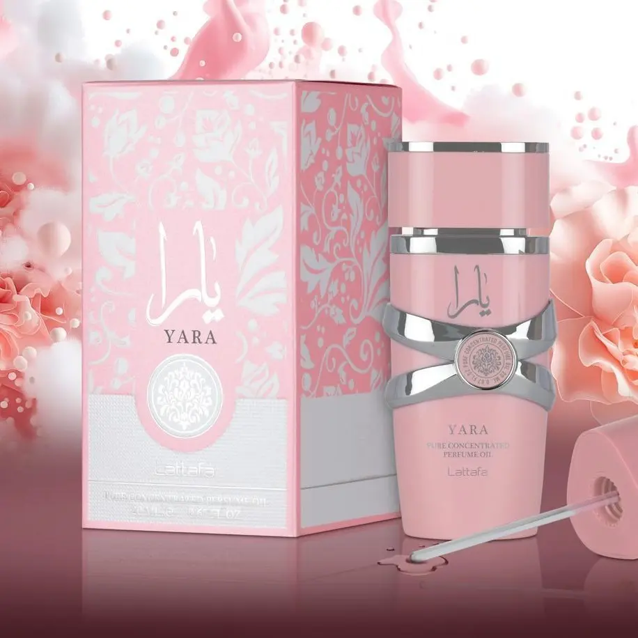 Rasasi Yara Pure Concentrated Perfume Oil - 20ml (0.67 fl. oz), Unisex Floral Eau Perfume, Long-Lasting Fragrance for Women