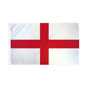 3x5ft Dye-Subbed England Flag Polyester Banner - Bold Colors, Festive & Party Supplies, Home Decor Backdrop, Banners