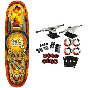 Real Skateboard Complete Max Schaaf 4Q Cathedral Egg 9.1" x 32"