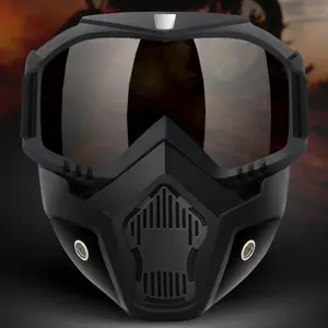 2026 New Skull Pattern Full Face Goggles, Anti-UV Windproof Sandproof Motorcycle Helmet Riding Glasses, Welding Protective Eyewear