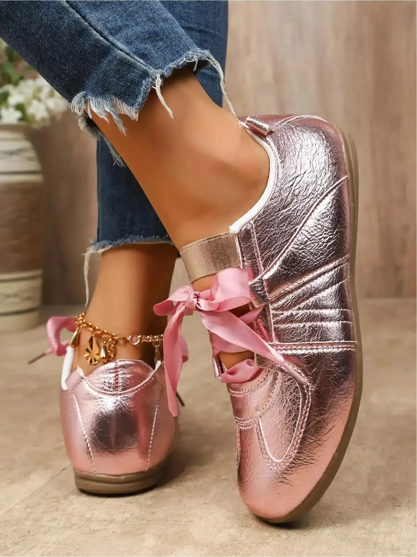 Women's Elastic Drawstring Ballet Dance Shoes Sneakers for Training Practice with Non Slip Sole Ballerina relaxed fit breathable protective sturdy comfortable stylish trendy reliable industrial modern fashion daily