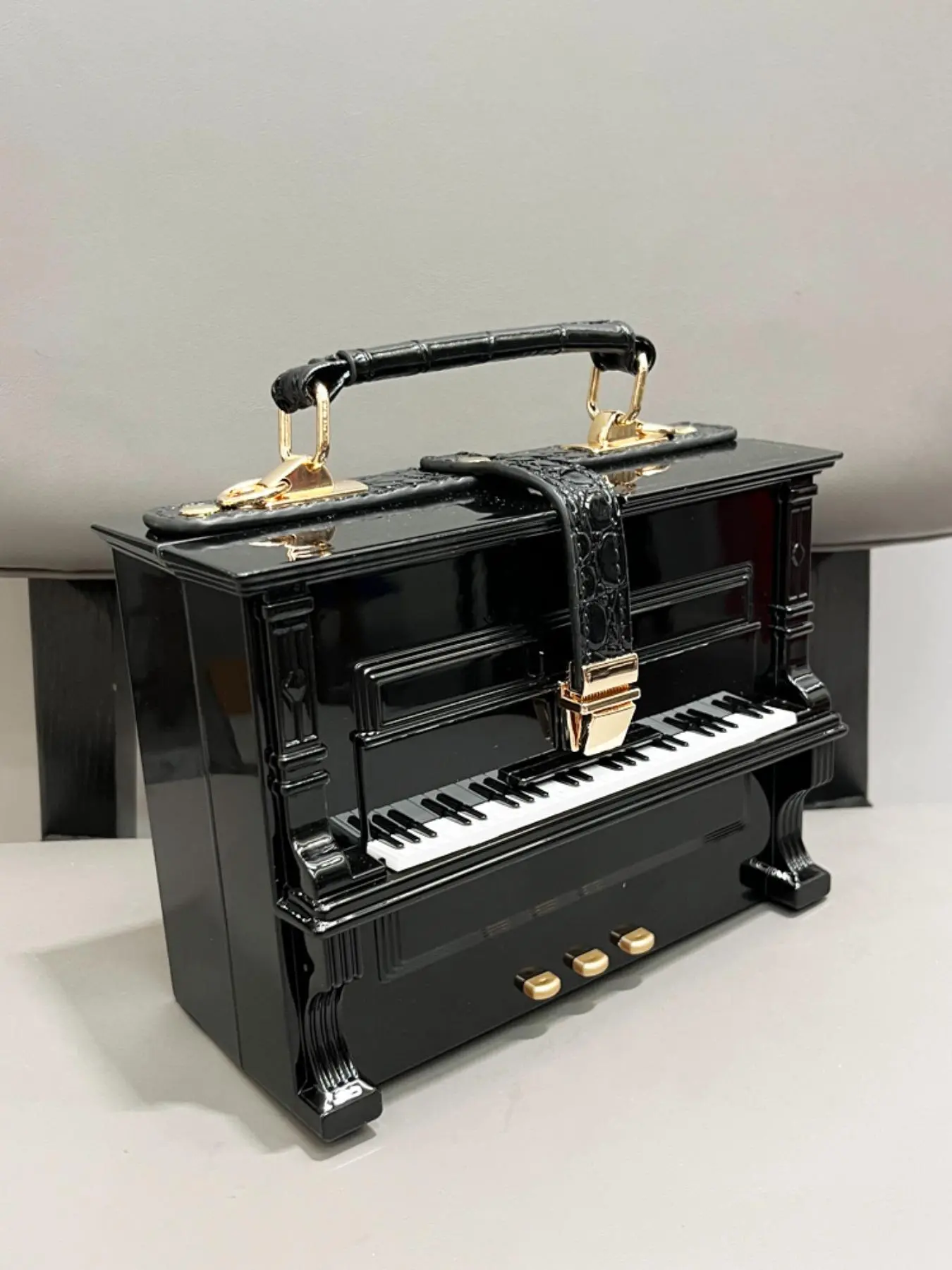 Women's Cute Piano Design Handbag, Trendy Novelty Creative Handbag, Fashionable Handbag for Banquet & Party & Daily Use for Women & Girls, Purse, Casual Trendy Handbag, Cute Bags