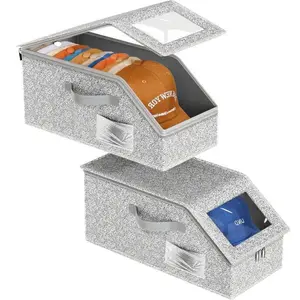 Stackable Baseball Cap Storage Box, Holds Up to 15/30 Hats – Durable Foldable Cardboard Organizer, Large Capacity Hat & Toy Storage Solution, Versatile Home & Bedroom Organizer, Dustproof, Space Saving, The best Mother's Day & Father's Day gift