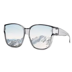 Meeloog Night Vision & Glasses Large Polarized Fit Over Glasses Sunglasses For Women Men with TAC Lens, UV400 Protection Coating, , Oversized Trendy Square Shades For Driving Riding ST0110 outdoorfun