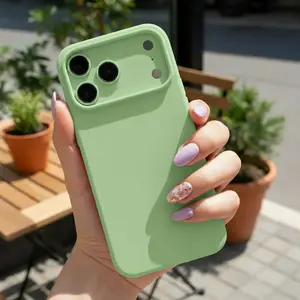 Liquid silicone full-cover anti-drop phone case, suitable for iPhone models 17/16/15/14/13
