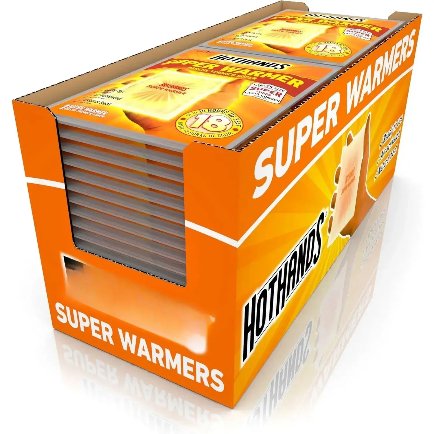 Body & Hand Super Warmers - Long Lasting Safe Natural Odorless Air Activated Warmers - Up to 18 Hours of Heat - 40 Individual Warmers