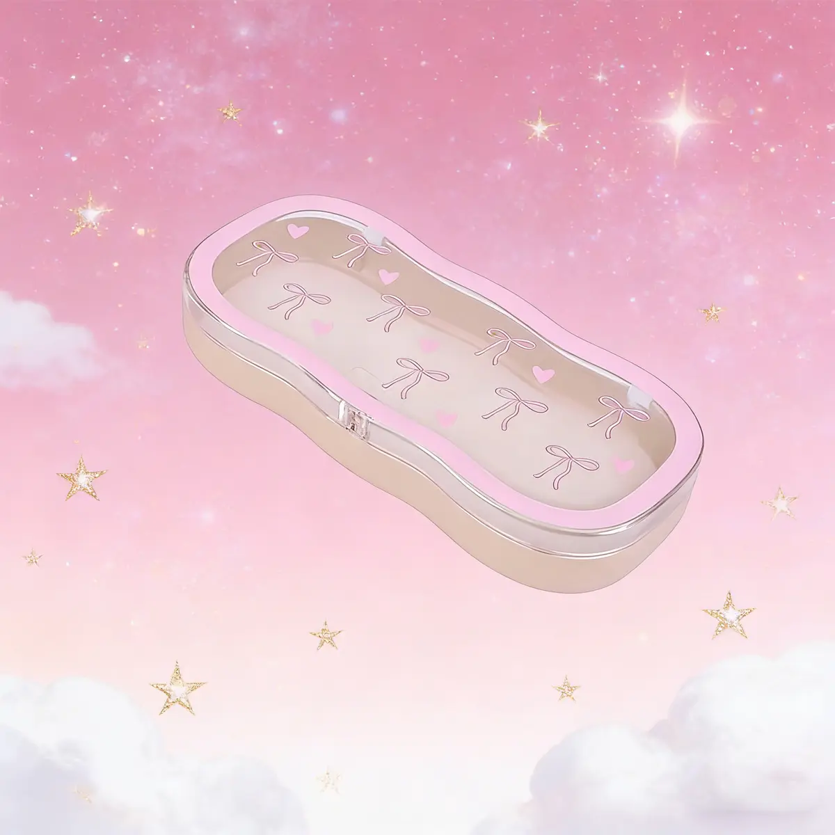 Glasses Case Hard Shell, Clear Eyeglass Case, Cute Holder for Sunglasses and Reading Glasses