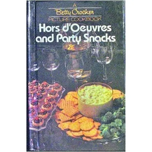 Used Betty Crocker "Hors d'Oeuvres and Party Snacks" Food Book - Softcover, 64 Pages, 0.2 lbs, Golden Press, English Language