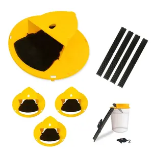 Mouse Traps Bucket Flip Lid, 5 Gallon Bucket Lid Mouse Rat Trap, Auto Reset & Slide Bucket Mouse Trap, Reusable Humane Mouse Rat Traps for Indoor Outdoor
