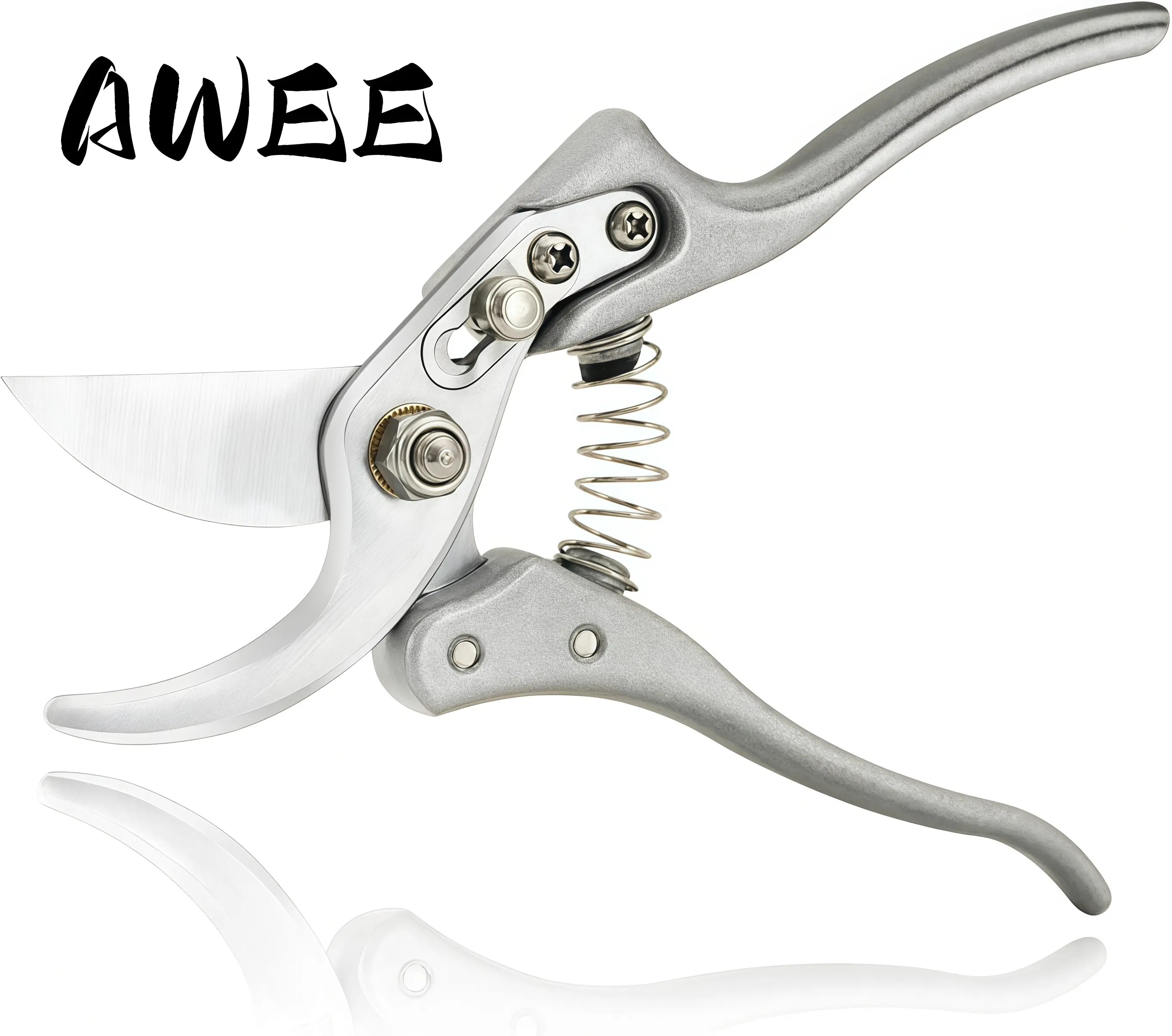 Garden Pruning Shears, Ergonomic SK5 Steel Branch Cutter, Lightweight Magnesium Alloy Plant Clippers with Safety Lock for Yard Gardening