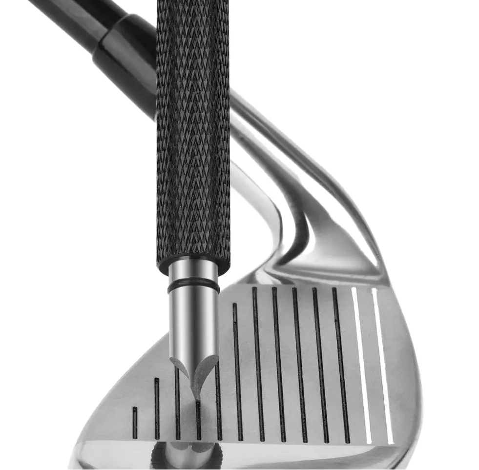 Multi-Head Club Groove Sharpener for All Clubs - Vacuum Heat Treated Steel Tool for Iron & Wedge Groove Repair, Restores Optimal Backspin, Golf Equipment, Precision Cut, Adults, Easy Cleaning, Fits All Types Of Golf Clubs