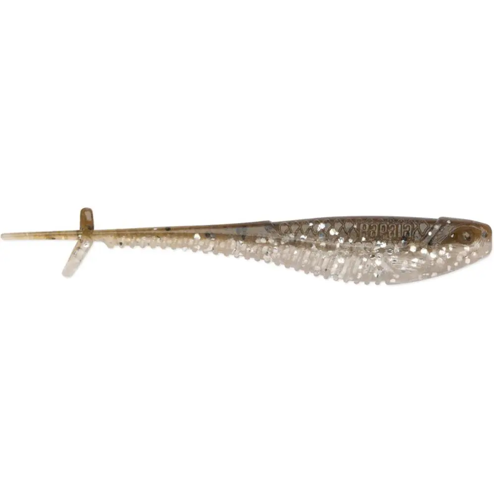 Crush City Mooch Minnow 3.5 Inch Paddle Tail Swimbait, Floating TPE Artificial Lure with Solid Body, Scented Soft Plastic for Drop Shot Rigs, 6-Pack, Artificial Lures, Pack Of 6, Flake+Salt Mix