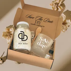 Personalized Save The Date Custom Candle Making Kit