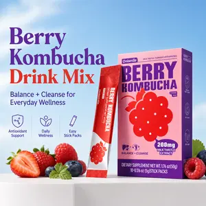 Onismile Variety Pack Powdered Drink Mix Powder Packets Water Enhancer Water Flavor Packets Natural Berry Kombucha Flavor Refreshing Zero Sugar Low Calorie On-the-Go Stick Single Servings