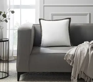 Tahari Home Crochet Edge Decorative Pillow, 20" x 20"