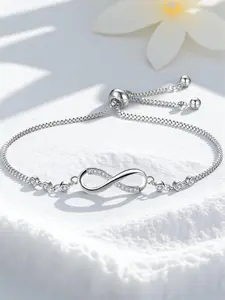 Minimalist Infinity Design Copper Bracelet, Elegant Women's Bracelet, Fashion Jewelry for Party, Daily Clothing Decor, Trendy All-match & Exquisite Jewelry for Birthday Gift, Trendy Jewellery Accessories