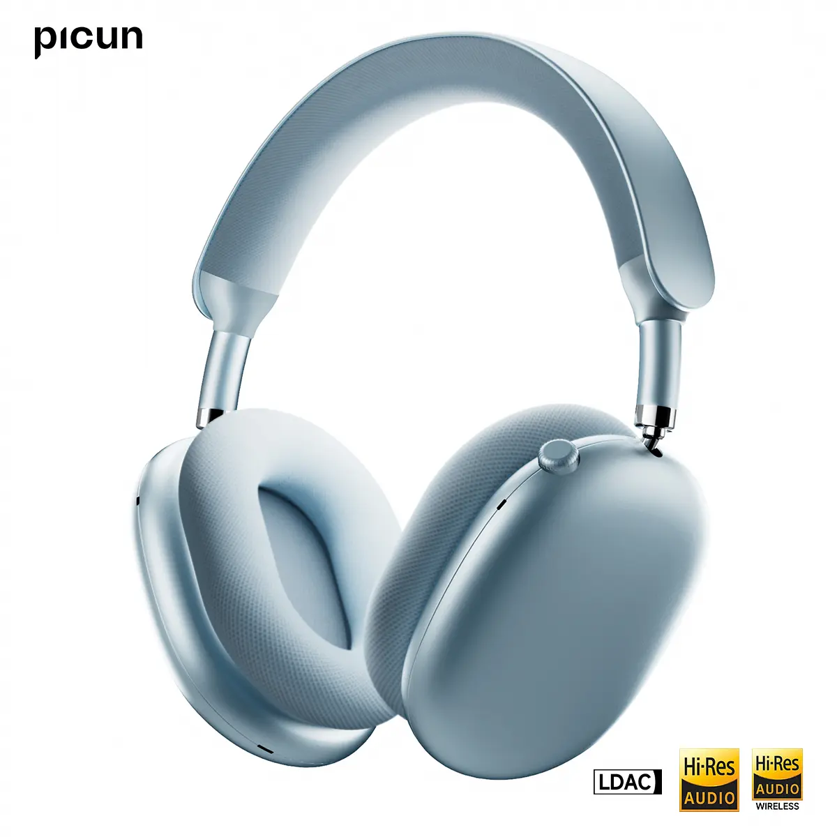 【2026 New】Picun F8 Max2 Wireless Over Ear Headphones, Hi-Res Audio & LDAC, Active Noise Cancellation, 70H Playtime, 360° Spatial Audio, 5-Mic Clear Calls, Anti-Leakage, Low Latency Bluetooth Headphones for iPhone/Android, Space Grey,techvibes