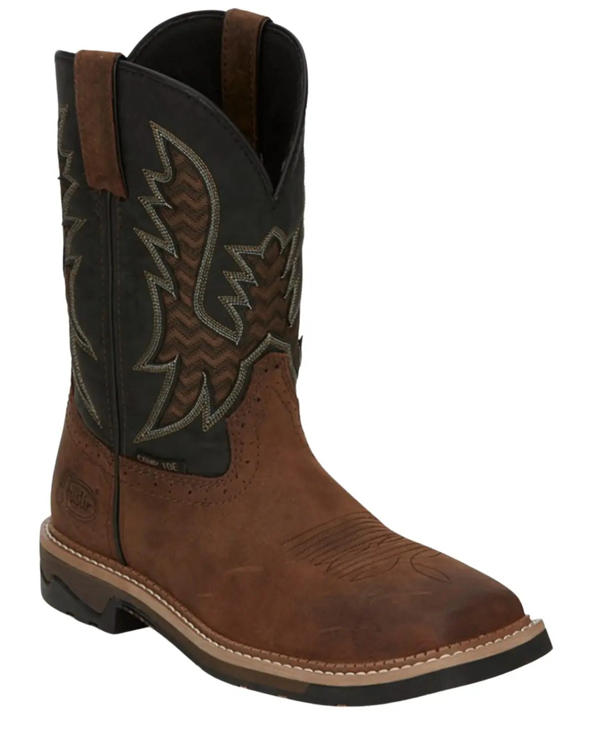Justin Men's Men'S Stampede Bolt Pull On Western Work Boot Nano Composite - Se4113