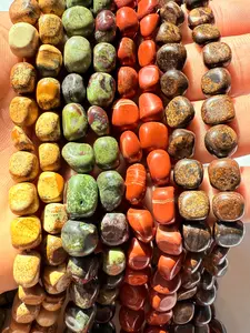 Natural Crystal Beads 8-12mm Pre-Holed DIY Jewelry Making, Necklace Bracelet Craft Supplies, High-Quality Gemstone Beads for Gifts