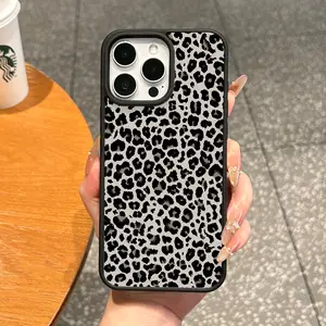 Magnetic TPU Cellphone Case - Premium Aesthetic Leopard Print Accessory, MagSafe-Ready, Shockproof, Anti-Fall, Ultra-Thin, Water-Resistant Protection for iPhone 11/12/13/14/15/16 & Pro Max, Ideal for Everyday Use, Accessories