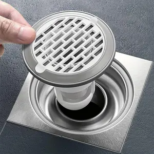 Shower Floor Drain Cover, 1 Count Bathroom Floor Drain Cover, Hair Catcher, Detachable Shower Floor Drain Cover, Bathroom Accessory