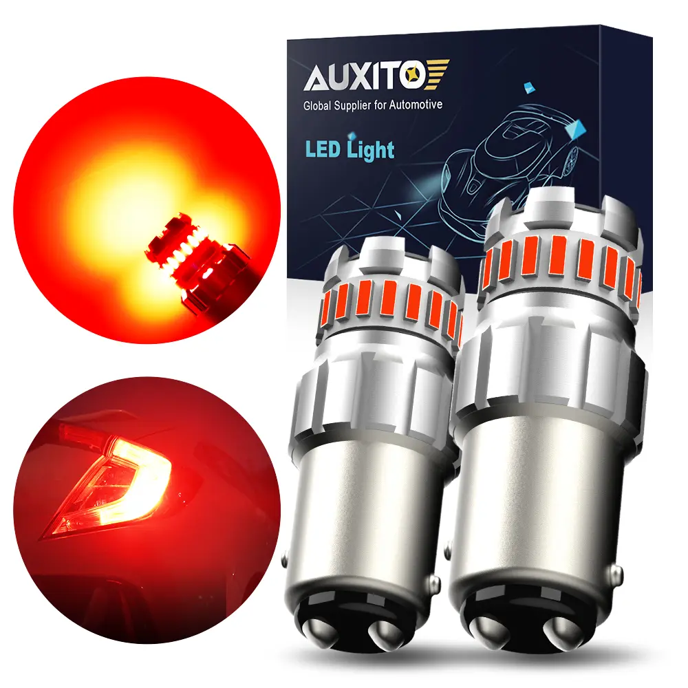 Canbus 1157 7528 LED Brake Stop Tail Stop Parking Light Bulbs Red 2357 2057 2F23
