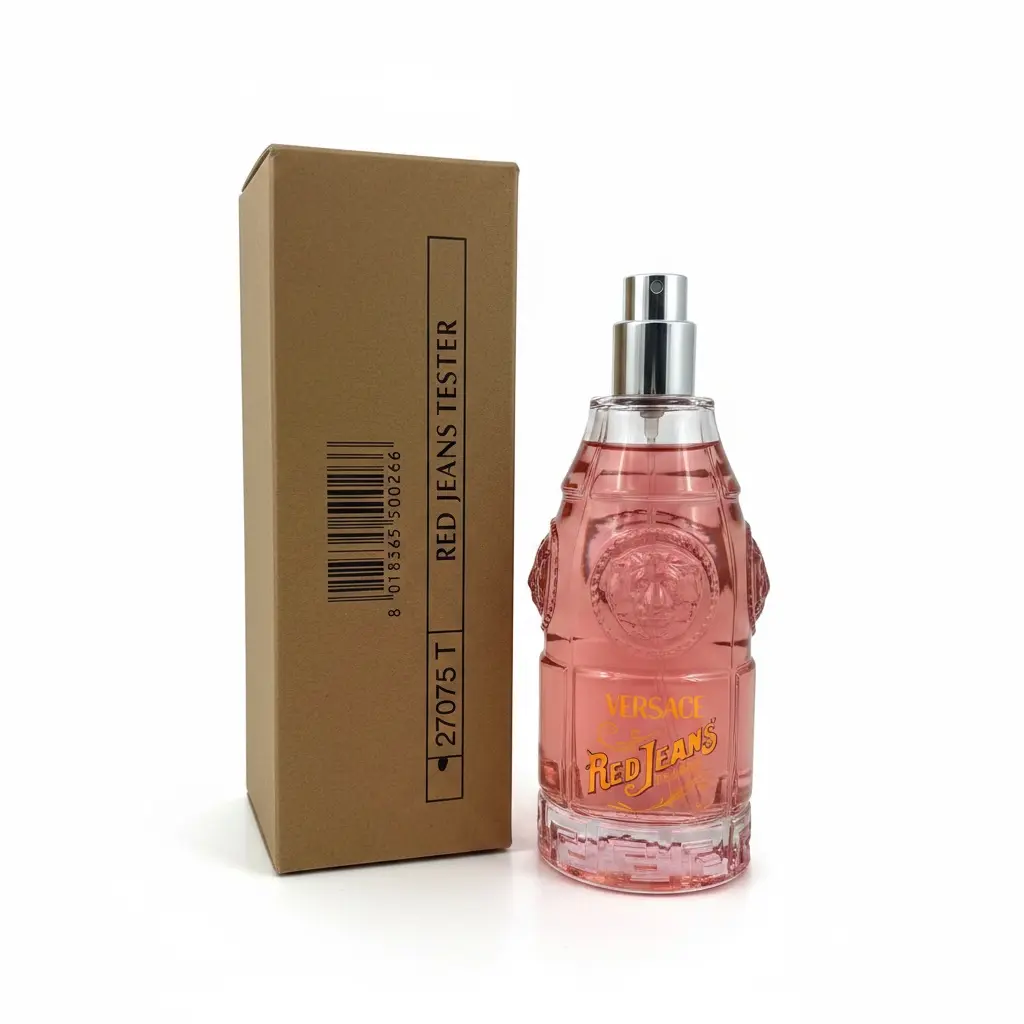Versace Red Jeans Eau de Toilette for Women 2.5 fl oz -75ml (TESTER BOX AND NO CAP)