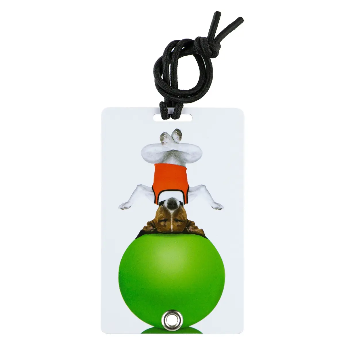 212 MAIN PVC Luggage Tag - Stylish Secure Bag Charm, Backpack Accessory with Elastic Bungee, Hidden Info Slot, Rivet Fastener, Serenity Print for Backpacks, Pet Carriers, Backpack Accessories