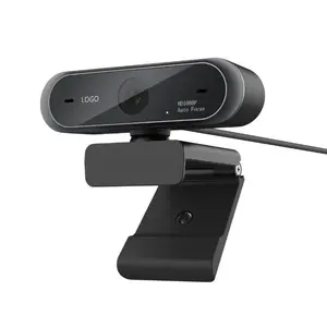 1080P HD Webcam with Privacy Cover, Auto Focus & Built-in Microphone