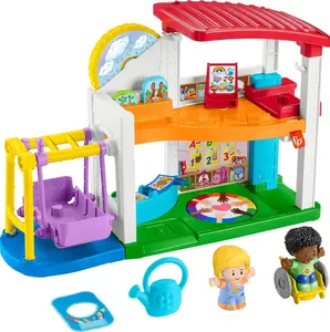 Price Little People Toddler Playset Play for All School with 2 Figures & 2 Accessories for Preschool Pretend Play Ages 1+ Years