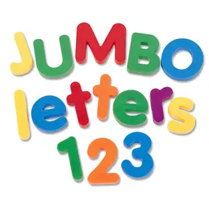 Learning Resources Jumbo Magnetic Numbers & Operations Set - 36-Piece Small Animal Pet Toy, 2.5-In Bucket, Magnetic Math Learning Tools, Learning Materials for Ages 3-6