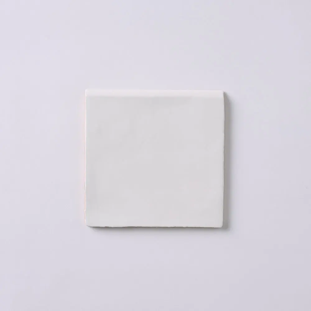 St Lucia Blanco 5 x 5 Bullnose Ceramic Tile Glossy