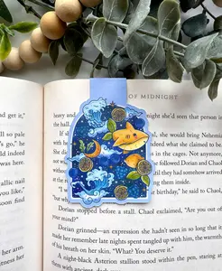Lemon Shark Cozy Magnetic Bookmark - Unique High-Quality Designs for Book Lovers & Booktok Readers - Perfect Gift for Her - Submerge into the Bookish World with Magnet Closure