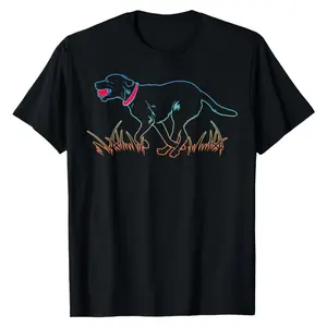 Labrador Retriever Enthusiast Black Lab Gift Retrieval T-Shirt Men's T-Shirts Casual Short-Sleeve Cotton Menswear Comfort Wear Fun Shirts Graphic Tees