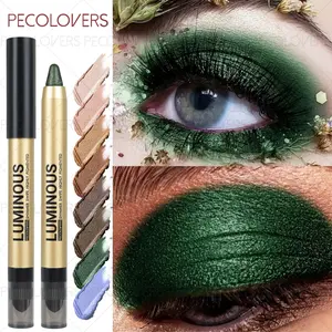 1PC Pearlescent Double-headed Glitter Eyeshadow Stick, Smudge-Proof Eyeshadow, Shinning Eyeshadow Makeup Cosmetic, Create A Variety of Beautiful Eye Makeup Looks