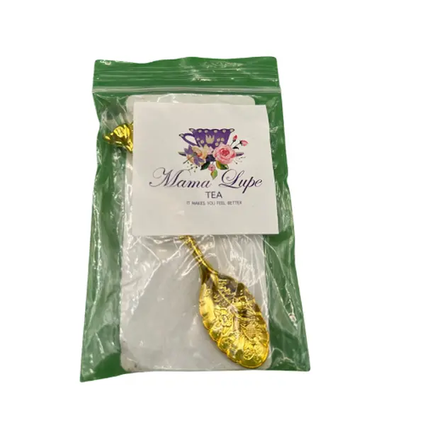 Golden Leaf Artisanal Tea Spoon - Elegant Gold-Finished Stirrer for Tea Lovers