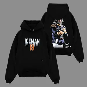 Ice Cold Iceman Football Hoodie, Game Day Celebration Graphic Sweatshirt, Unisex Fan Outfit, Made in USA