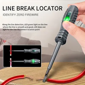 Electrician Multifunctional Voltage Tester Set, Uses Lr41 Button Battery, Durable Abs Material, Tests Live Wire and Neutral Line