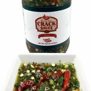 Medium Cracksauce 16oz - Fresh Ingredients & Versatile Flavor Enhancer for Any Dish