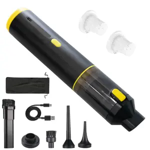 Portable High-Power Cordless Automotive Vacuum Cleaner, 21000 Pa Suction, 4-in-1 Design with Accessories, Type-C Charging for Car Interior Care Needs