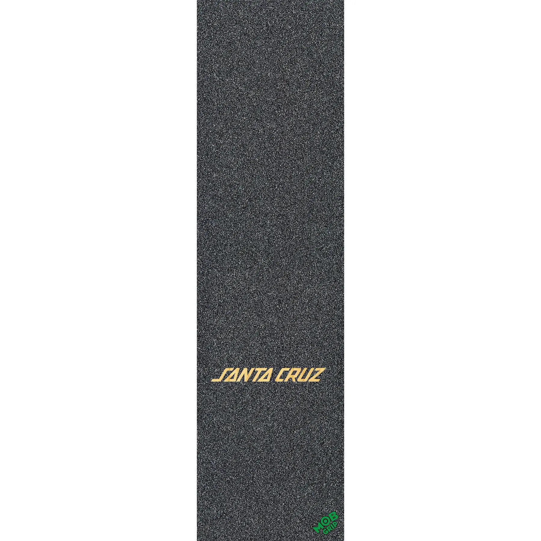 Mob Grip Santa Cruz Strip Laser-Cut Grip Tape Skateboard Parts, 9in Bubble-Free Perforated Sheet with Waterproof Silicon-Carbide Grit